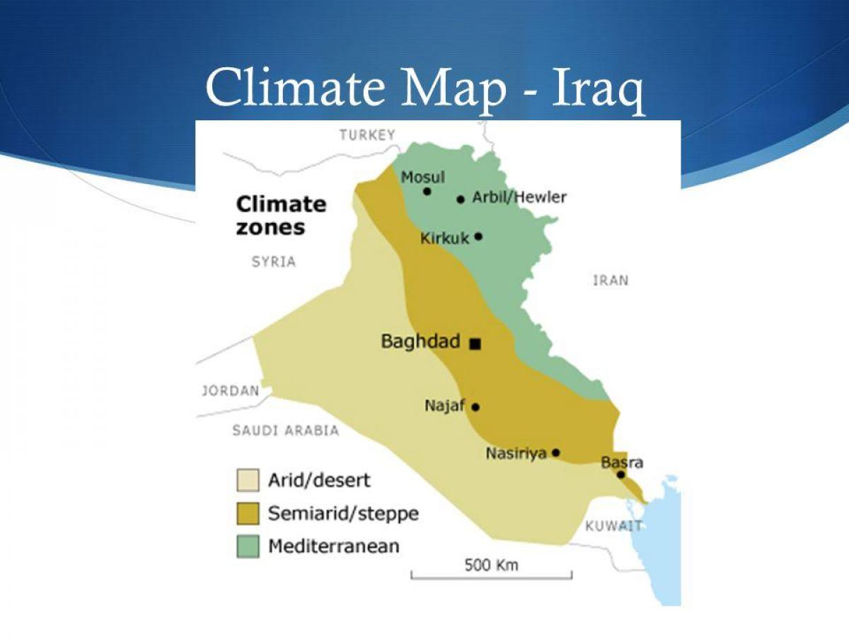 რუკა ერაყში კლიმატის