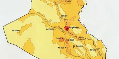 რუკა ერაყში მოსახლეობის